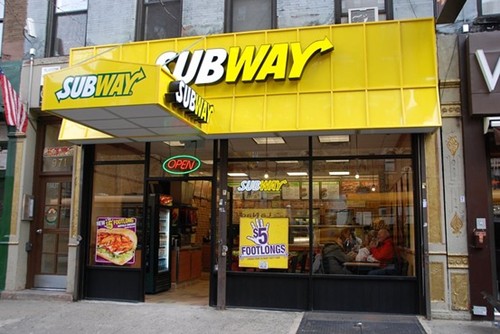 Subway fastfood brand